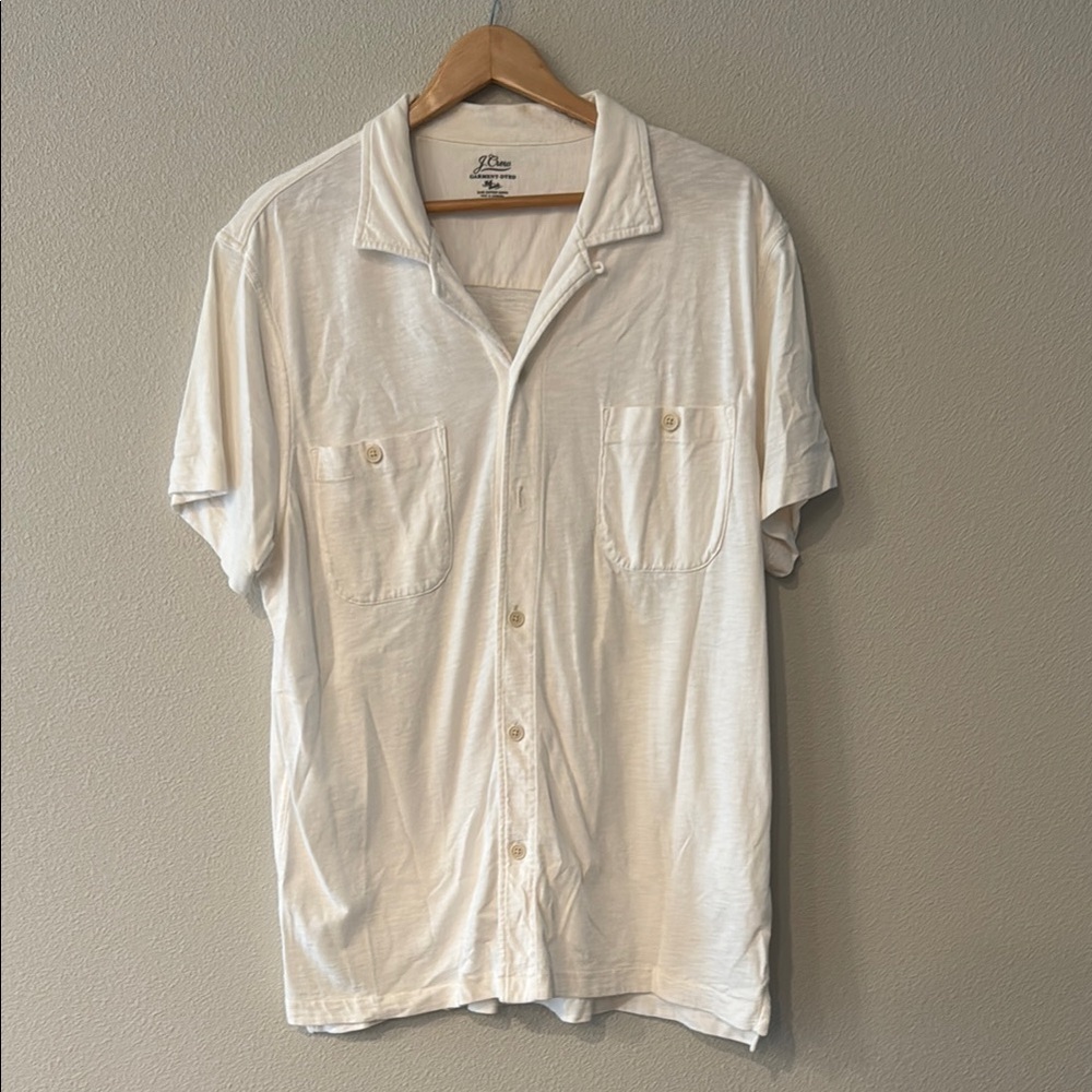 J. Crew Cream Casual Button Down Shirt
